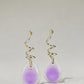 Lucite Twisted Drop Earrings