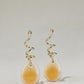 Lucite Twisted Drop Earrings