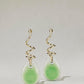 Lucite Twisted Drop Earrings