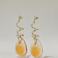 Lucite Twisted Drop Earrings