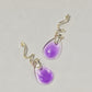 Lucite Twisted Drop Earrings