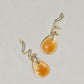 Lucite Twisted Drop Earrings