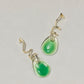 Lucite Twisted Drop Earrings