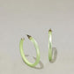 Fluorescent Hoop Earrings