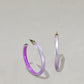 Fluorescent Hoop Earrings