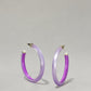 Fluorescent Hoop Earrings