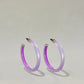 Fluorescent Hoop Earrings