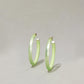 Fluorescent Hoop Earrings