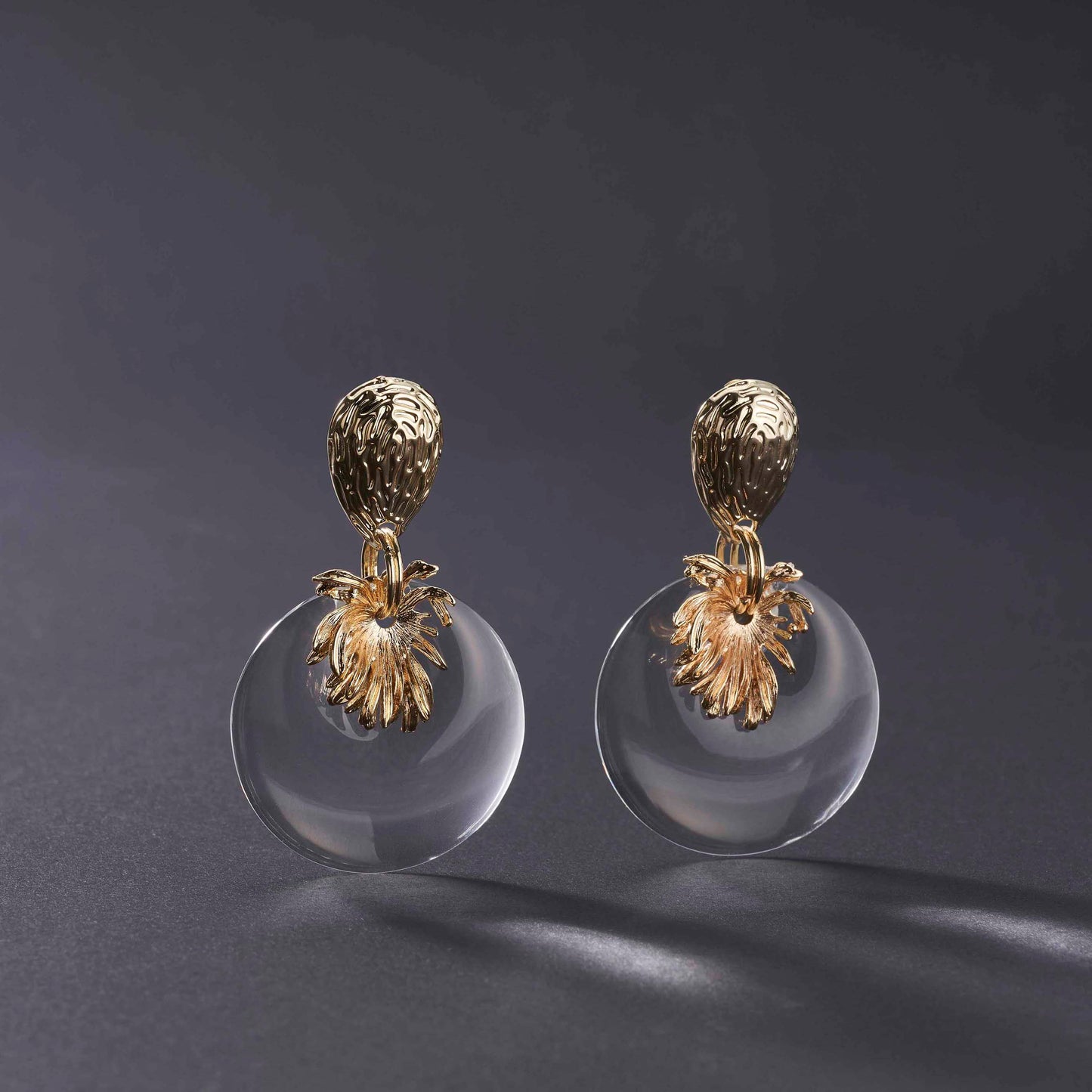 Tak Modne Transparent Lucite Earrings