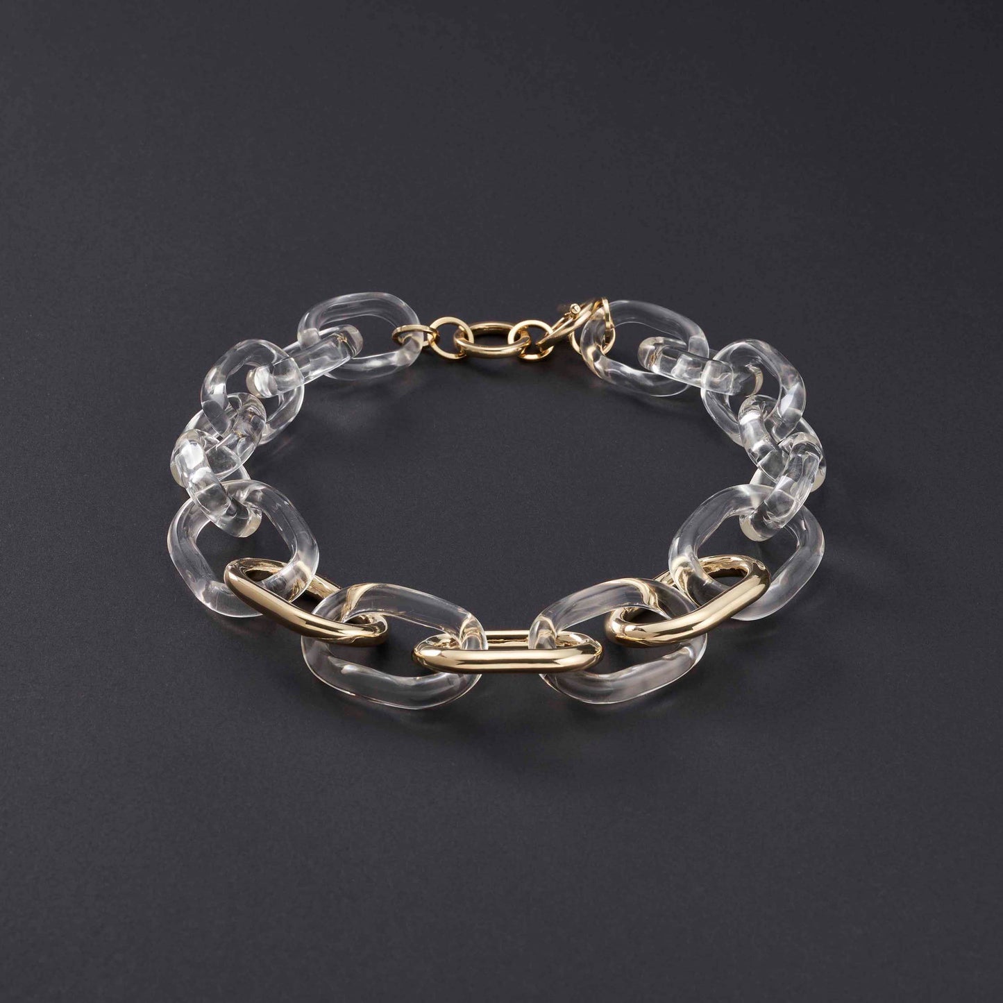 Tak Modne Transparent Lucite Bracelet